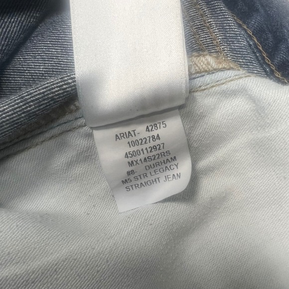 Ariat M5 Legacy Straight Leg Jeans Durham Wash Denim Mens Size 32x32 - Picture 5 of 10